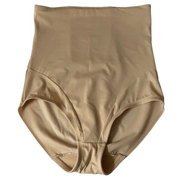 Ambrielle ShaperBrief Beige Wonderful Edge Back Magic High Waist Control Large - Picture 1 of 12
